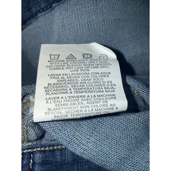 Lee Riders Women's Denim Jean Jacket Medium-Dark Wash Button Front Stretch XL - Picture 9 of 9